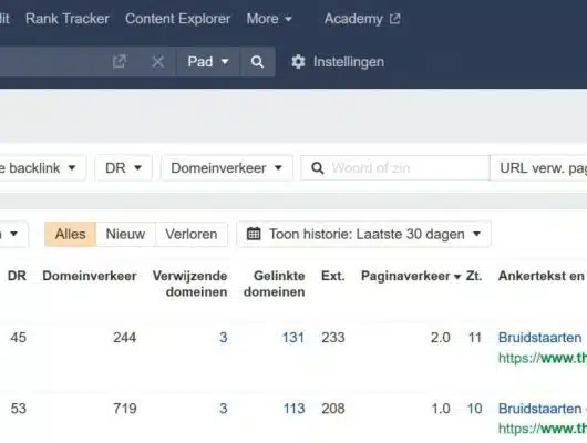 ahrefs site explorer links