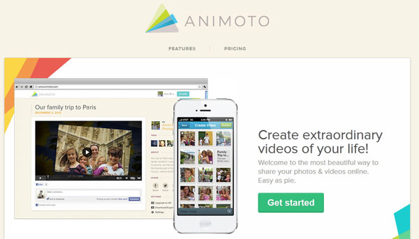 animoto screenshot online video