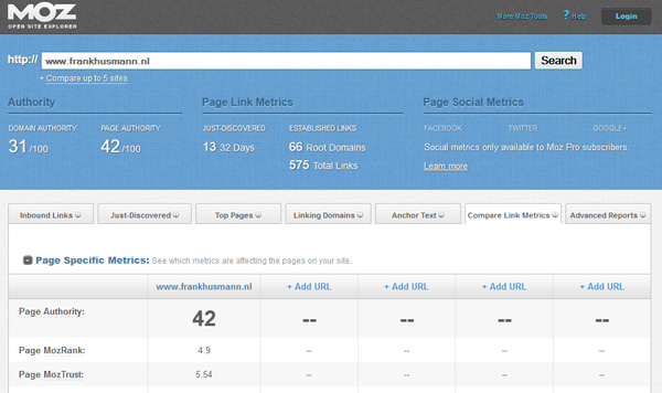 seo open site explorer moz