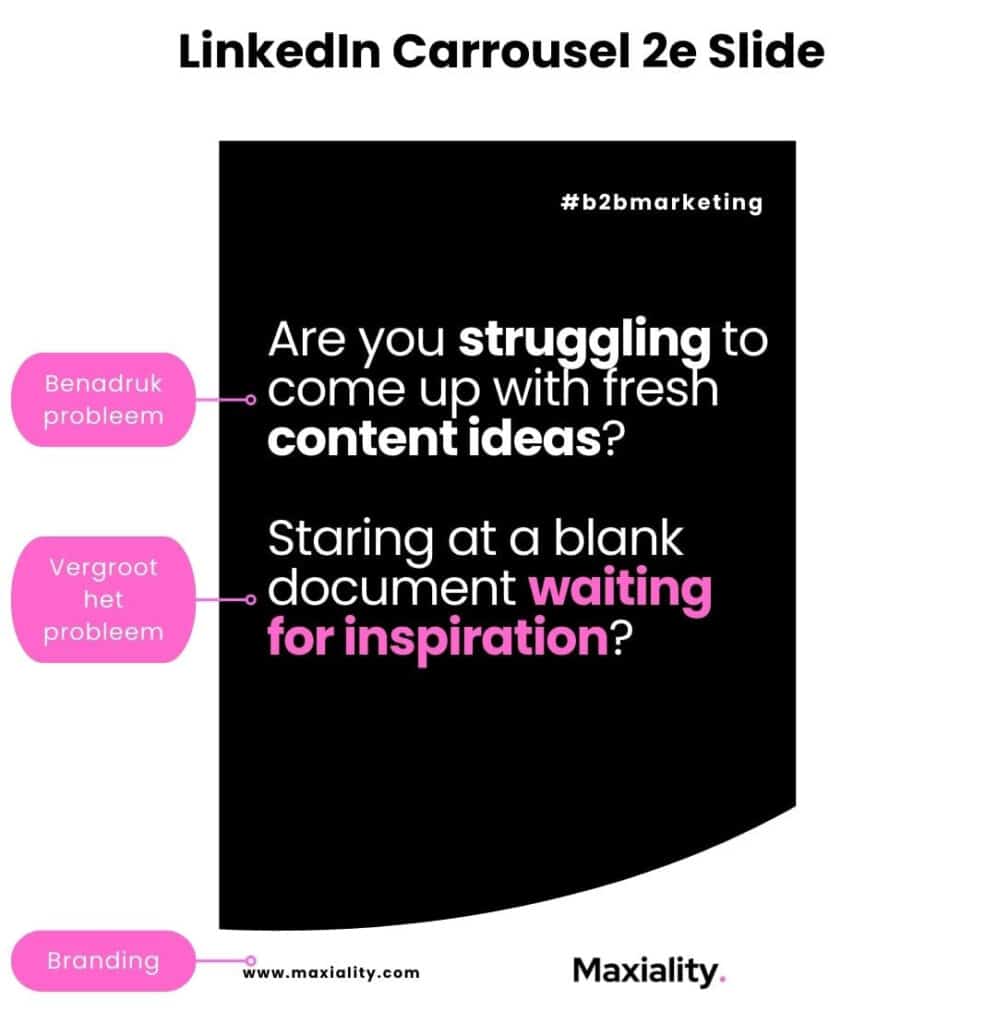 LinkedIn Carrousel 2e Slide