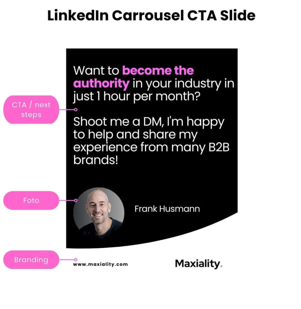 LinkedIn Carrousel CTA Slide
