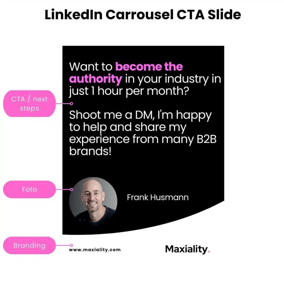 LinkedIn Carrousel CTA Slide
